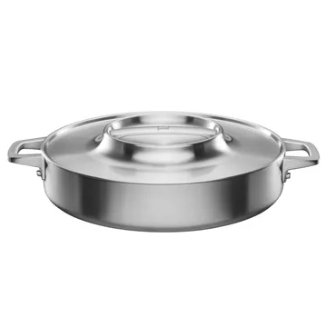 Norden casserole dish stainless steel with lid 28 cm - 28 cm - Fiskars