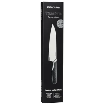 Titanium knife 20 cm - Black - Fiskars