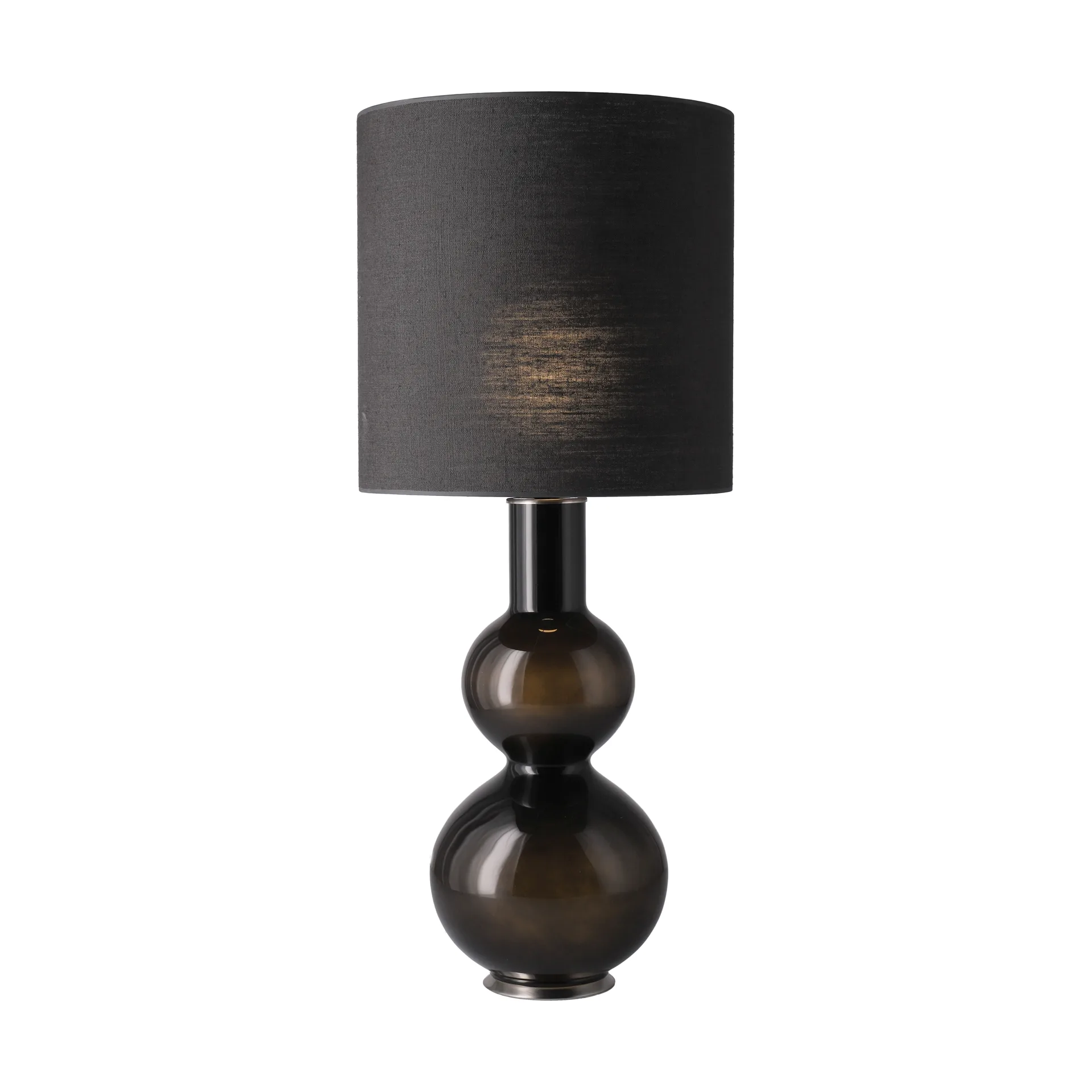 Augusta table lamp black lamp base, Lino Negro M Flavia Lamps