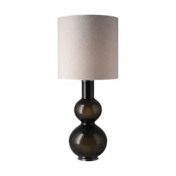 Augusta table lamp black lamp base - London Beige M - Flavia Lamps