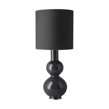 Augusta table lamp grey lamp base - Lino Negro M - Flavia Lamps