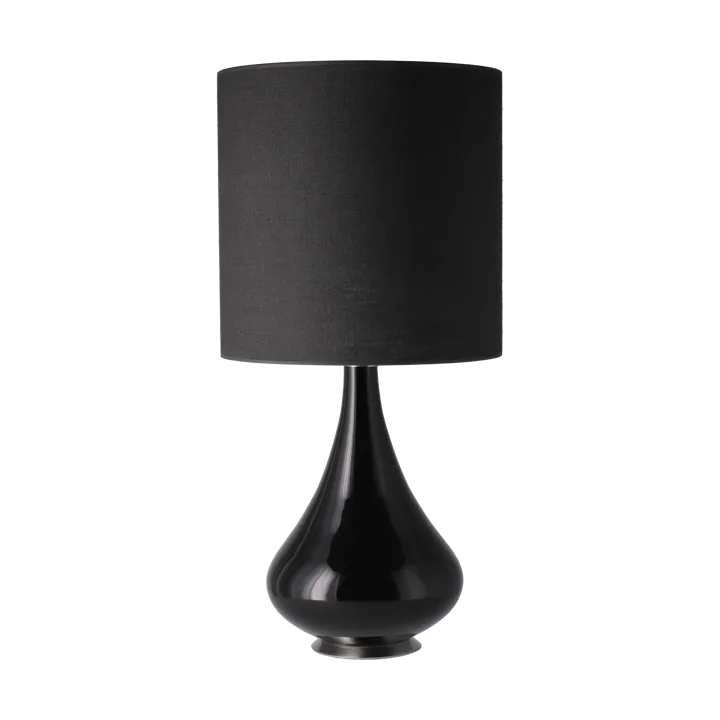 Renata table lamp black lamp base - Lino Negro M - Flavia Lamps