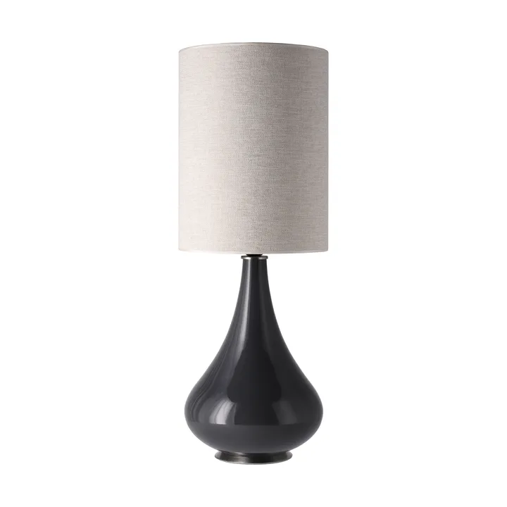 Renata table lamp grey lamp base - London Beige L - Flavia Lamps