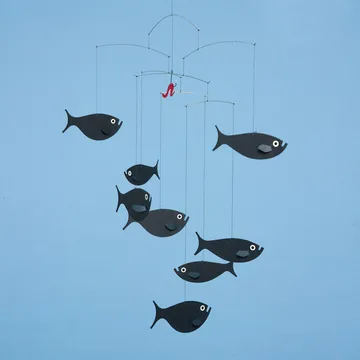 Shoal of fish mobile - black - Flensted Mobiles