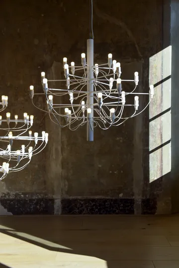 2097 Sarfatti chandelier - Brass 30 lamps - Flos