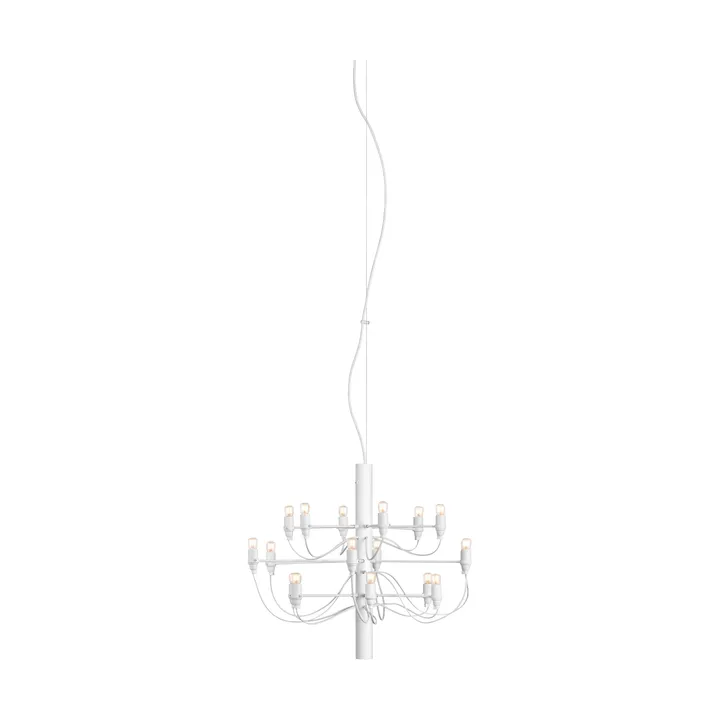 2097 Sarfatti chandelier - Matte White 18 Lamps - Flos
