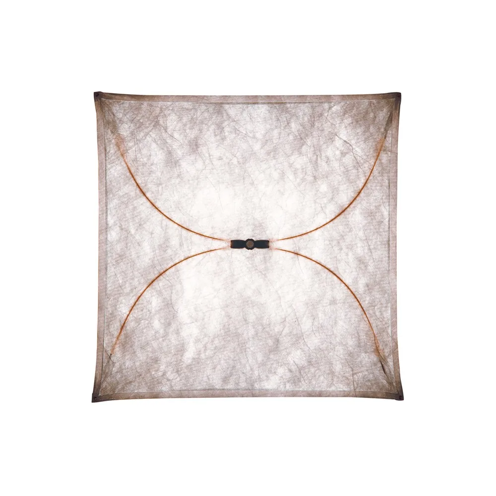 Ariette 2 wall lamp, White, textile fabric/steel frame Flos
