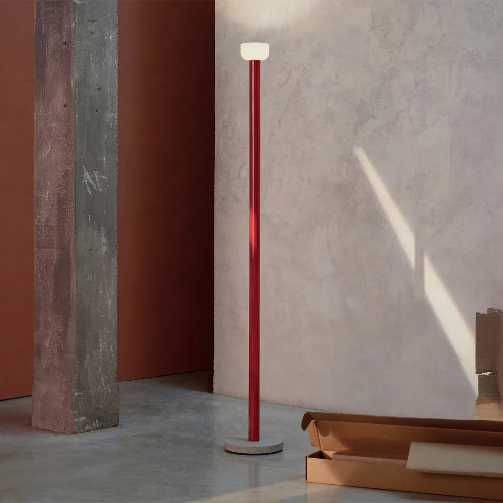 Bellhop floor lamp, Brick red Flos