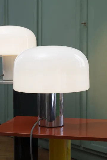 Bellhop Glass T table lamp - Bright aluminum - Flos
