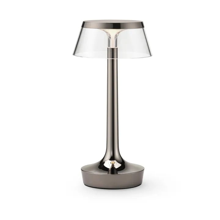Bon Jour Unplugged table lamp - Black Chrome - Flos