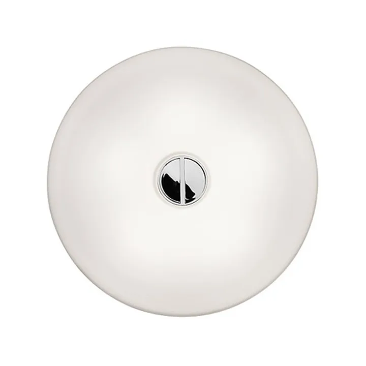 Button HL wall lamp - White opal glass - Flos