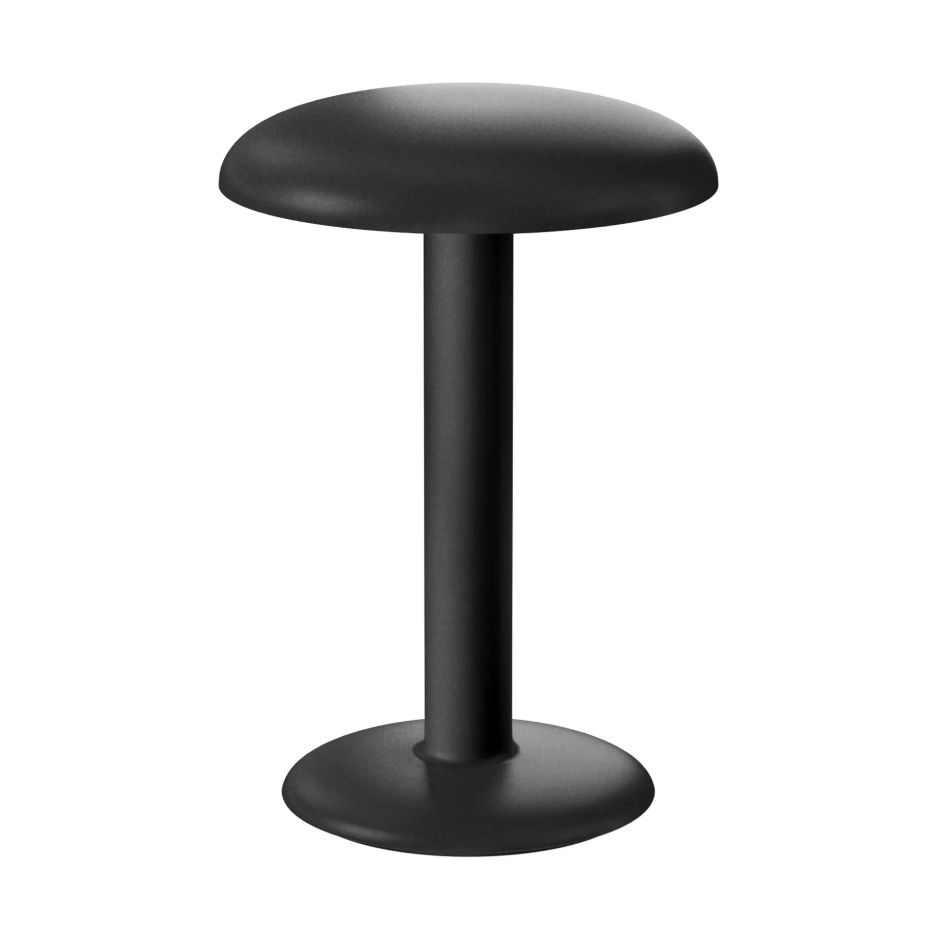 Gustave Residential table lamp portable, Smooth black Flos