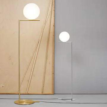 IC Lights F2 floor lamp - Chrome-opal - Flos