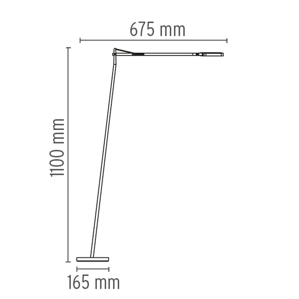 Kelvin F LED floor lamp, Anthracite Flos