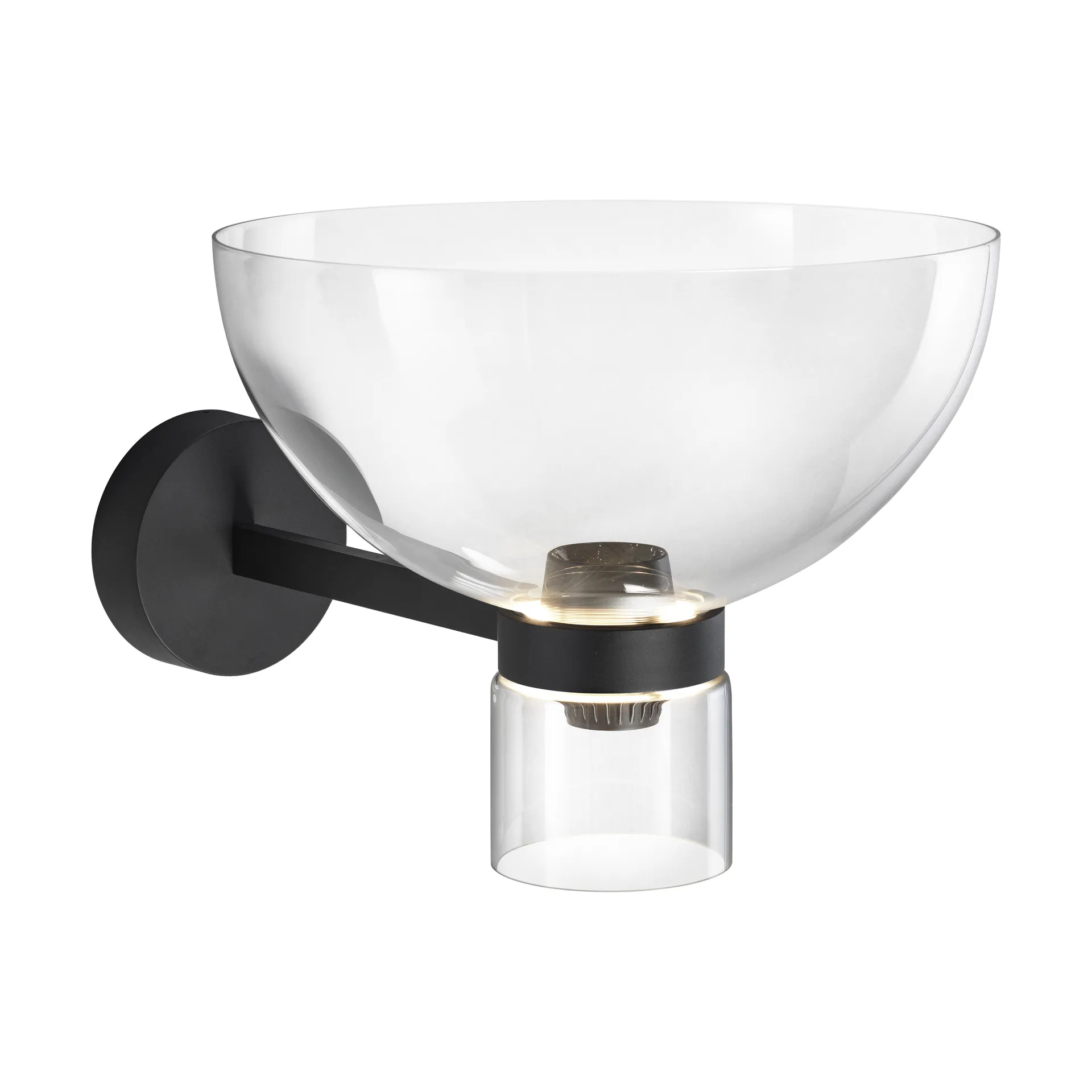 Nocturne Bowl wall lamp - Black Flos