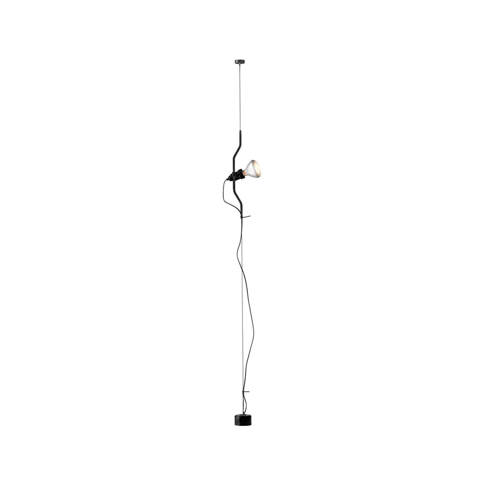 Parentesi floor and ceiling lamp, Black Flos