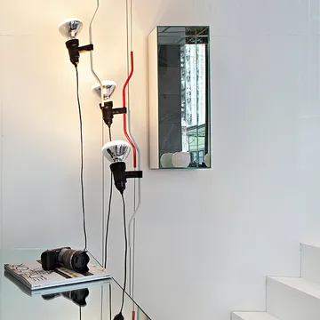 Parentesi floor and ceiling lamp dimmable - Red - Flos