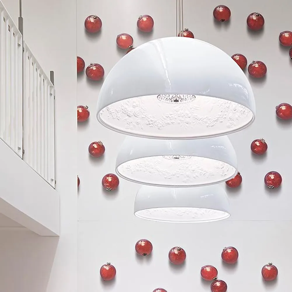 Skygarden 1 pendant, White gloss Flos