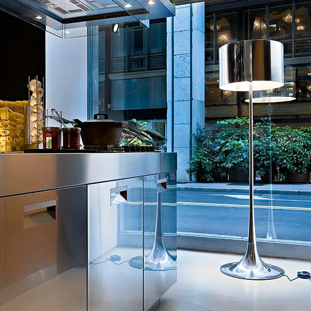 Spun Light F floor lamp, White Flos
