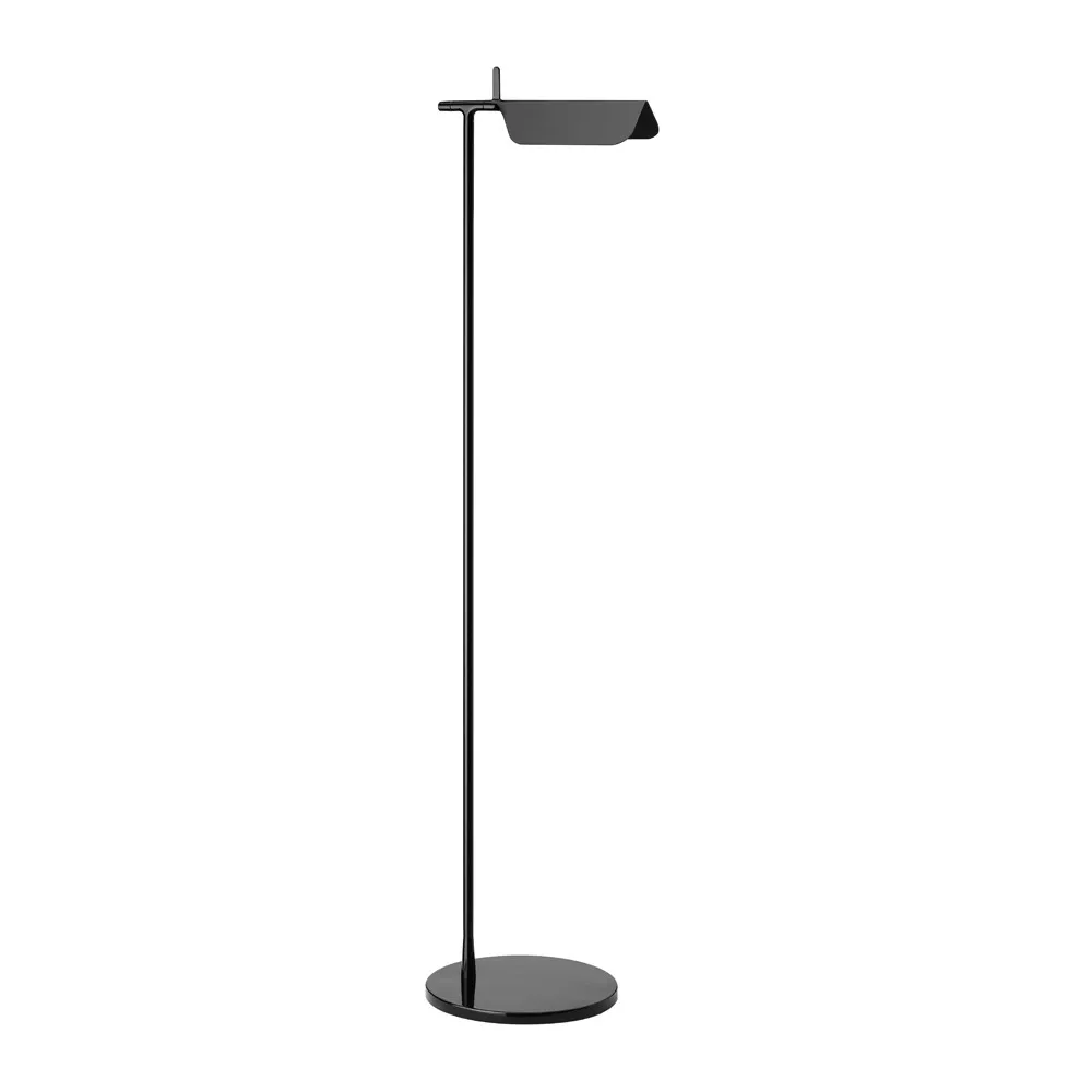 Tab F LED floor lamp, Black lacquer Flos