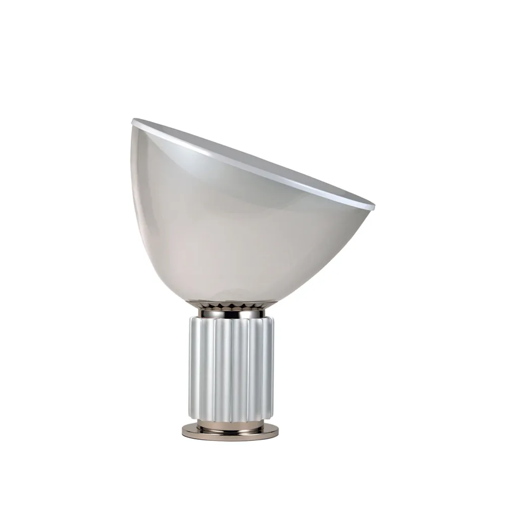 Taccia Small table lamp LED 48.5 cm, Silver-glass dome Flos