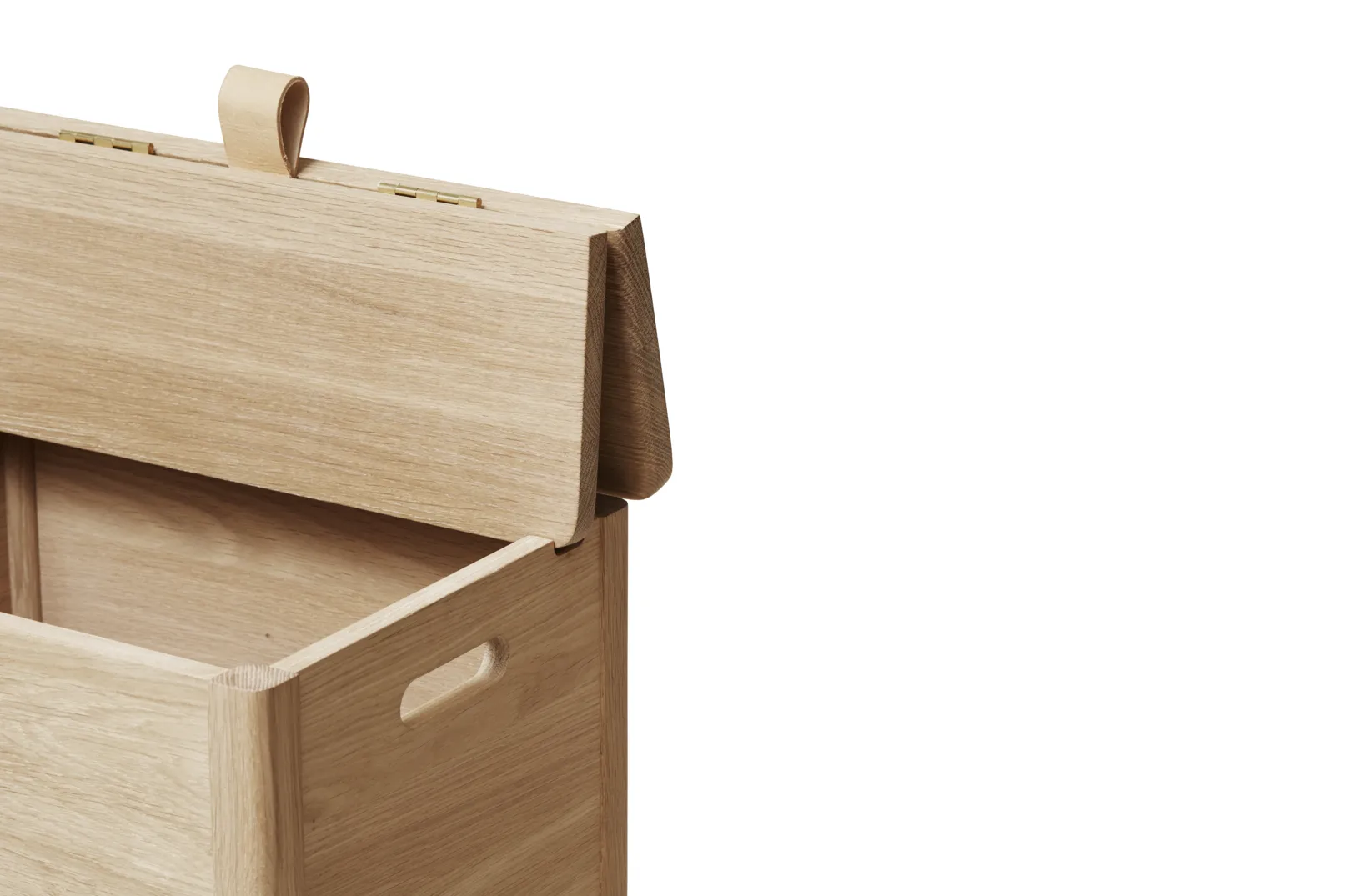 A Line laundry basket, White oak Form & Refine