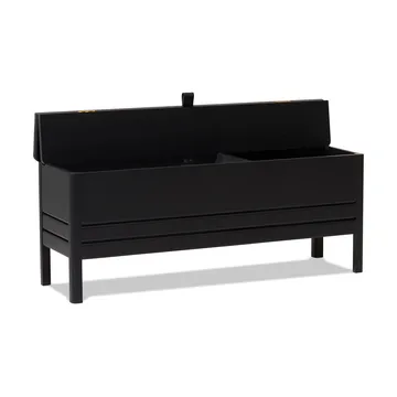 A Line storage bench 111 cm - Black - Form & Refine