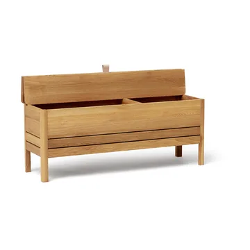 A Line storage bench 111 cm - Oak - Form & Refine