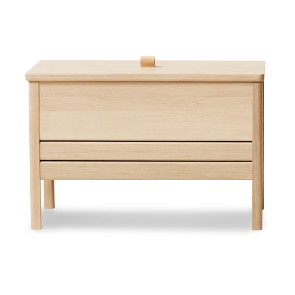 A Line storage bench 68 cm - Oiled oak - Form & Refine