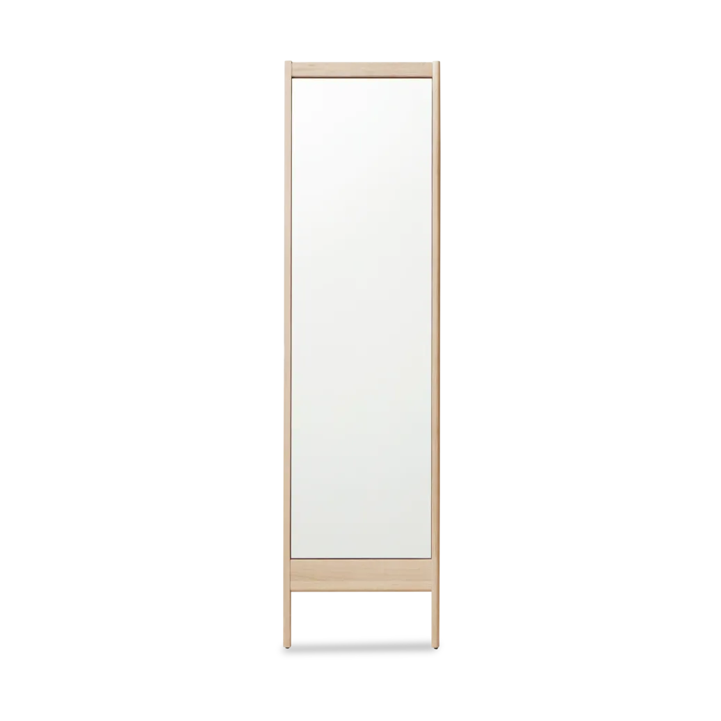 A Line wall mirror, White oak Form & Refine