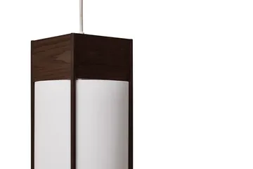 Andon pendant lamp - Dark brown ash, long - Form & Refine