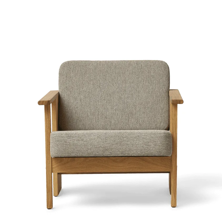 Block lounge chair, Oak-Hallingdal 65-0227 Form & Refine