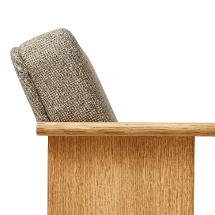Block lounge chair, Oak-Hallingdal 65-0227 Form & Refine