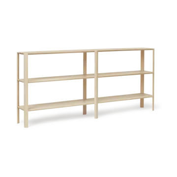 Leaf shelf 3 shelves 92x200 cm - White oak - Form & Refine