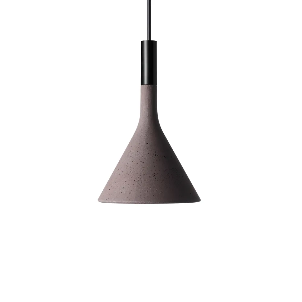 Aplomb mini pendant, Brown, marrone concrete Foscarini