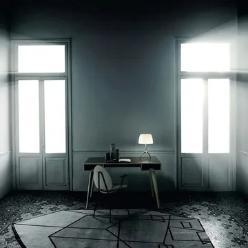Lumiere Grande Dimmable table lamp - Warm white, black chrome - Foscarini