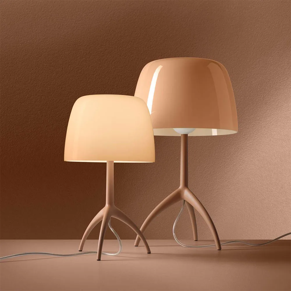 Lumiere Nuances table lamp, Creta, piccola Foscarini