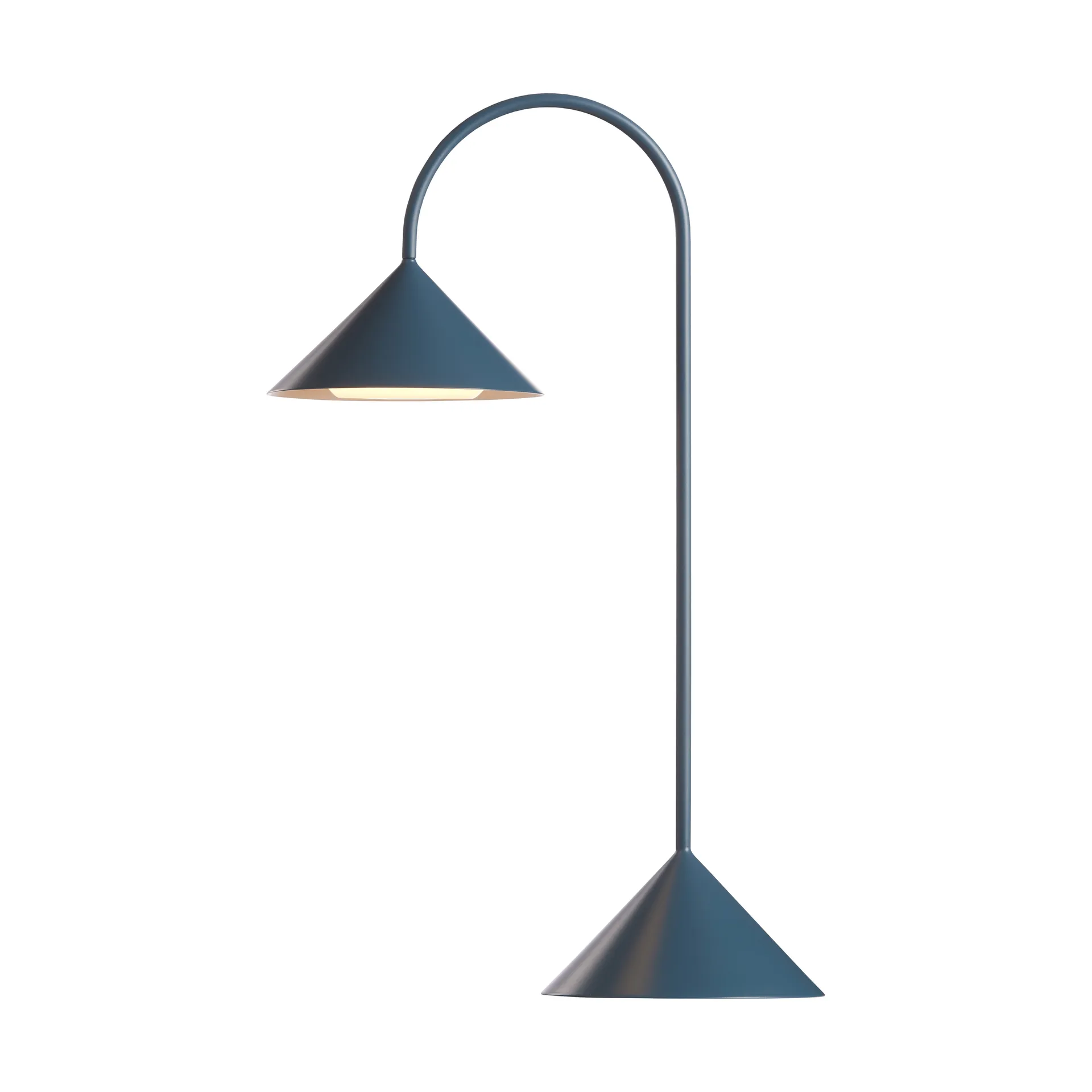 Grasp portable table lamp, Matt petroleum, 47 cm Frandsen