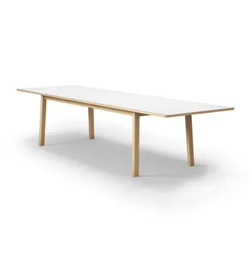 Ana dining table 220-320x95 cm - Nano laminate white-soaped oak - Fredericia Furniture