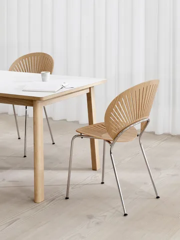 Ana dining table 220-320x95 cm - Nano laminate white-soaped oak - Fredericia Furniture