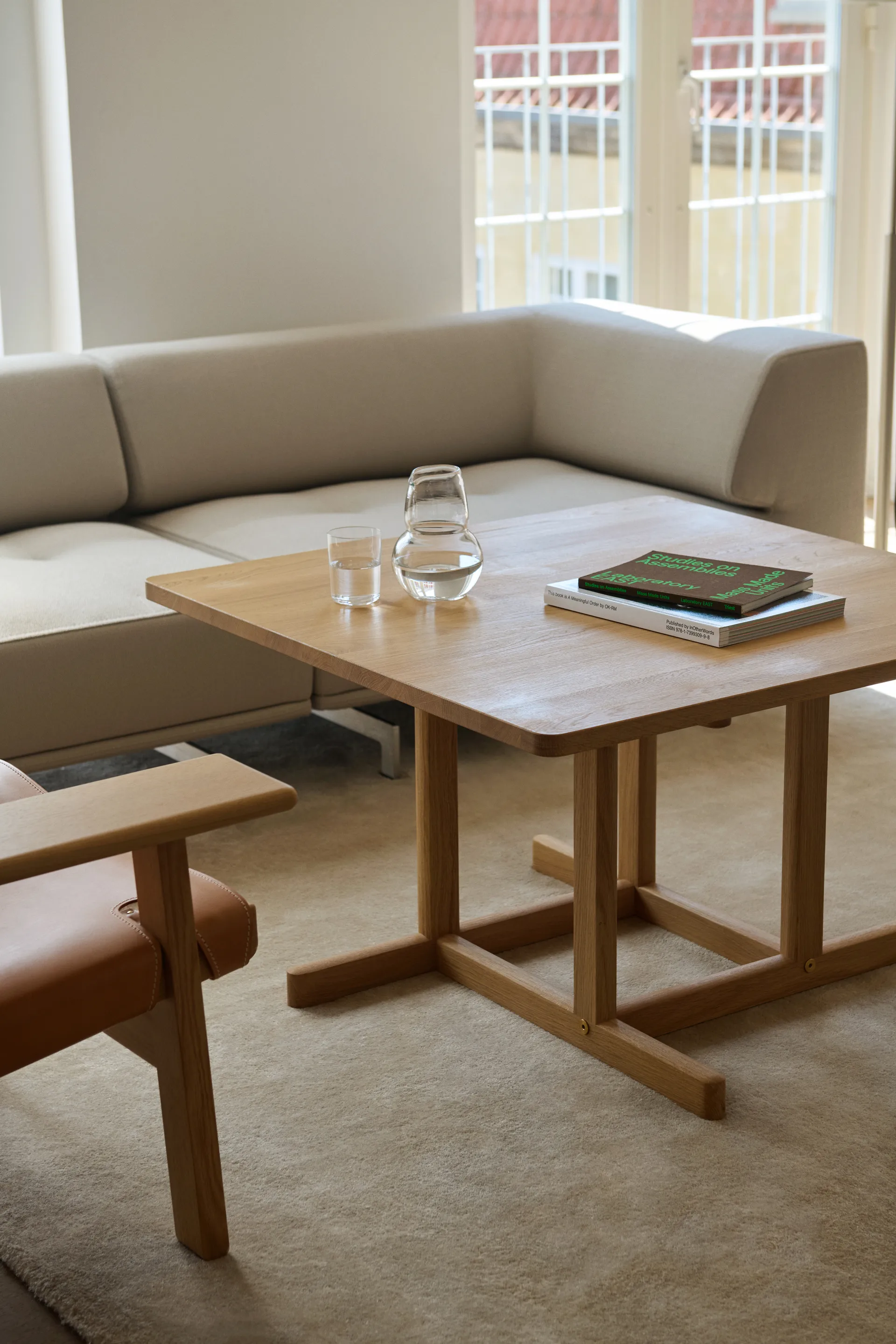 BM80 Mogensen Coffee Table 90x90 cm, Light oiled oak Fredericia Furniture