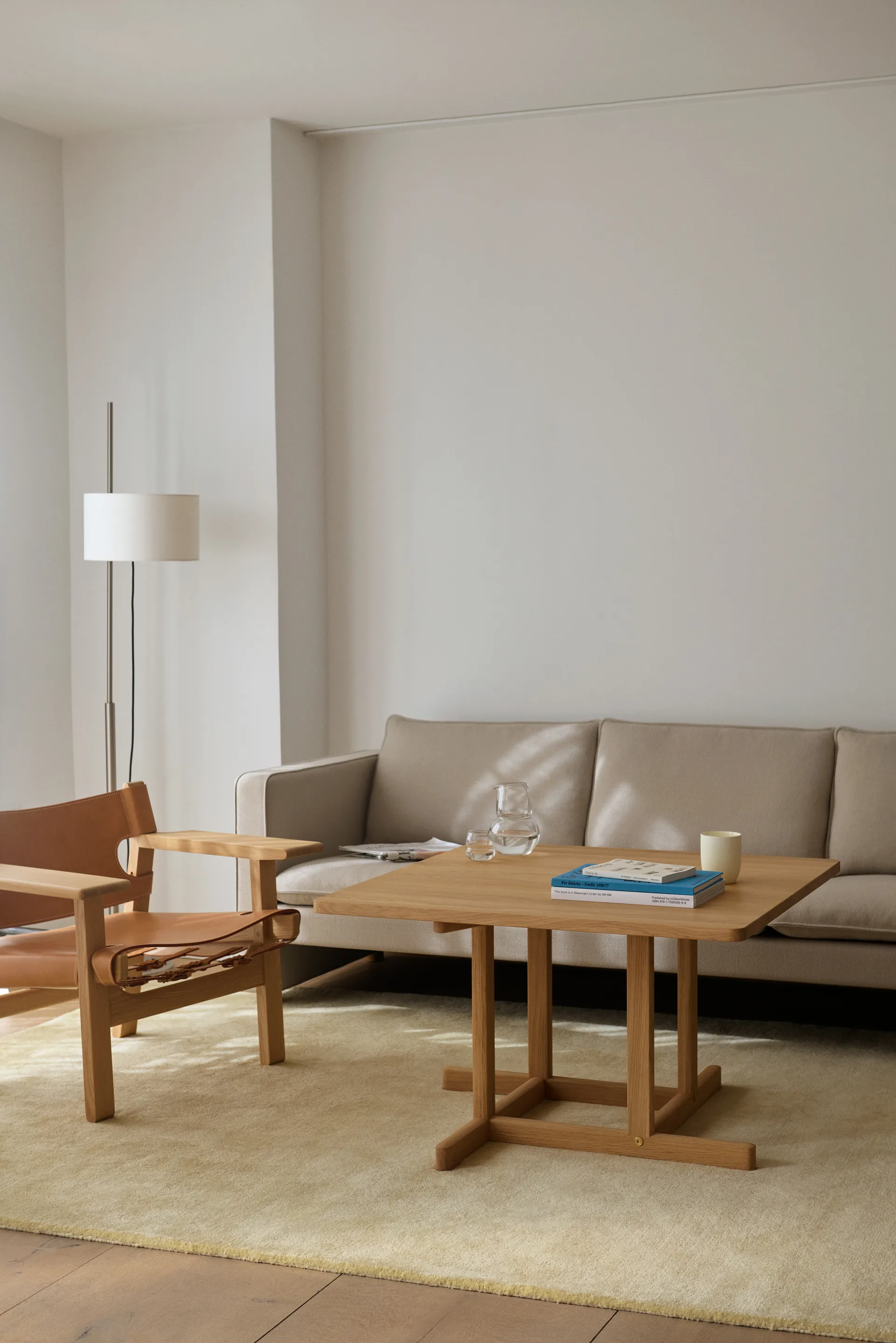 BM80 Mogensen Coffee Table 90x90 cm, Light oiled oak Fredericia Furniture