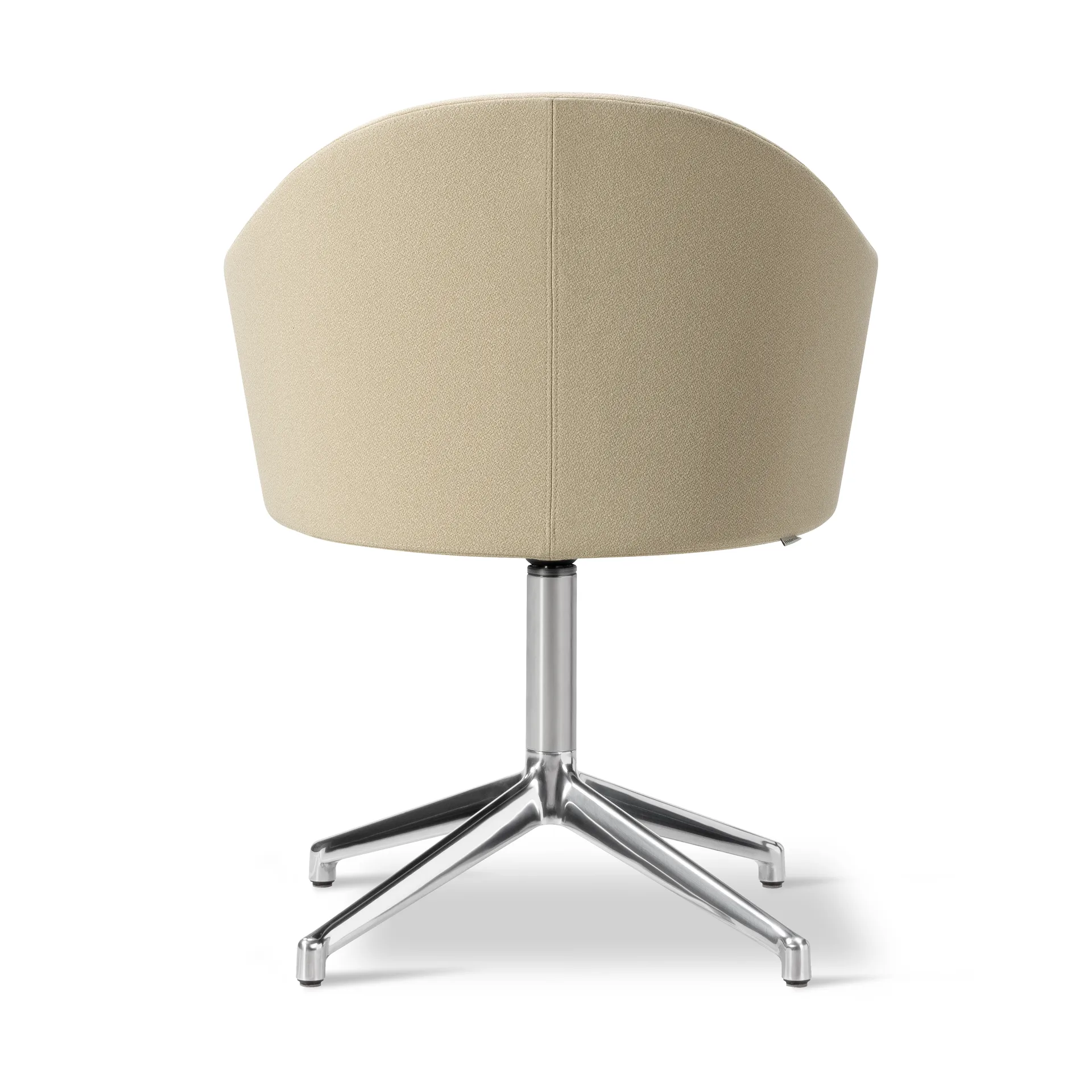 Gomo Armchair armchair swivel base 4-star, Mylla 811-polished aluminium Fredericia Furniture