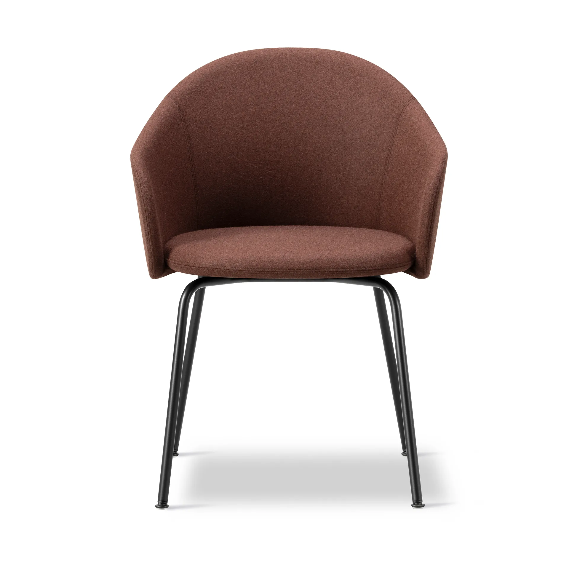 Gomo Armchair armchair tube base, Blazer CUZ4D Dunalk-black Fredericia Furniture