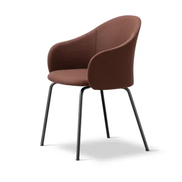 Gomo Armchair armchair tube base - Blazer CUZ4D Dunalk-black - Fredericia Furniture