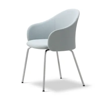 Gomo Armchair armchair tube base - Mylla 811-stainless steel - Fredericia Furniture