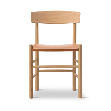 J39 chair - Light oiled oak-leather Omni 307 Cognac - Fredericia Furniture