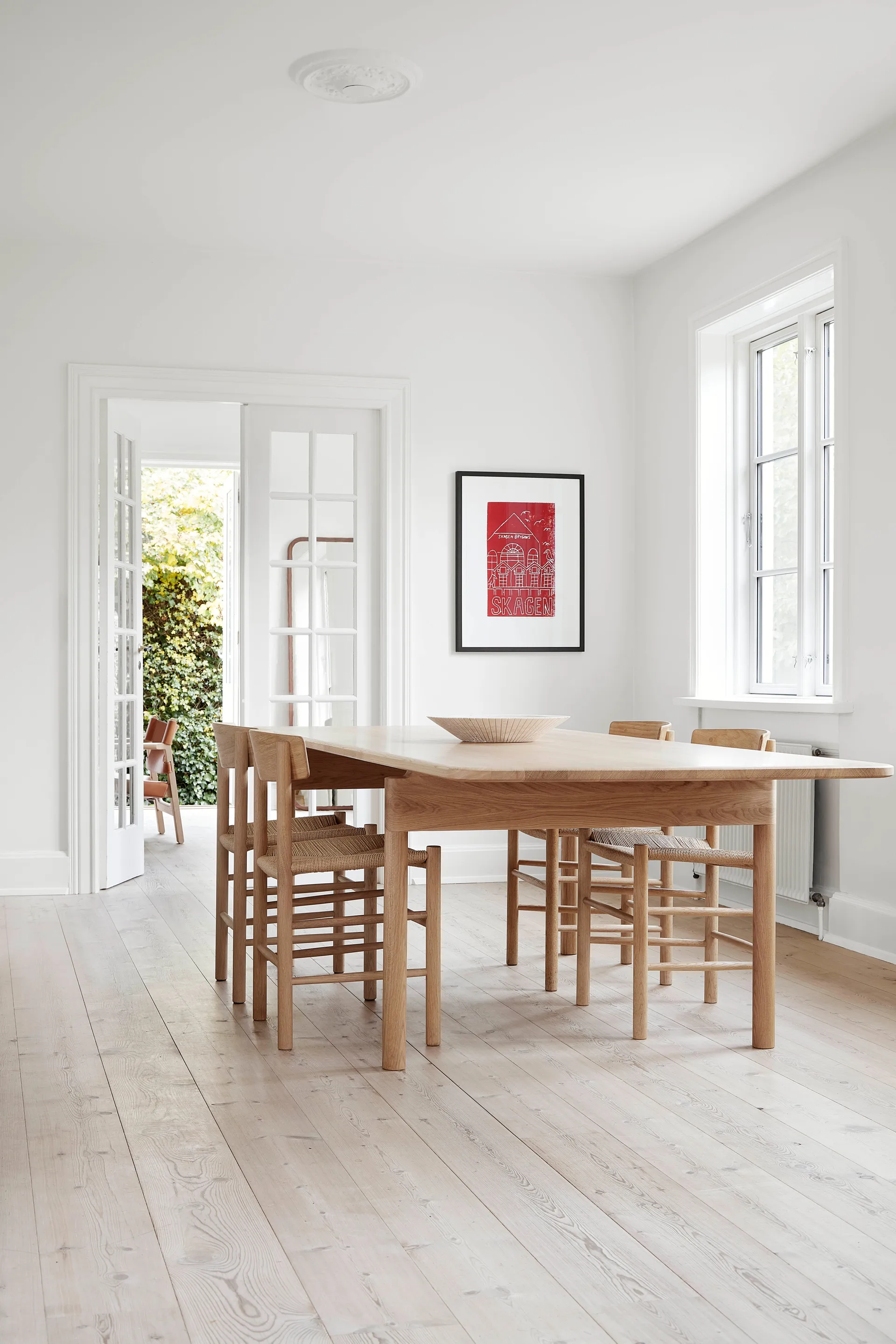 J39 chair, Light oiled oak-woven natural, 2-pack Fredericia Furniture