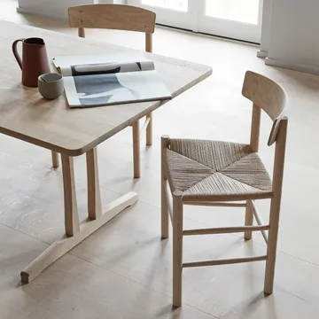 J39 chair - Light oiled oak—braided natural - Fredericia Furniture