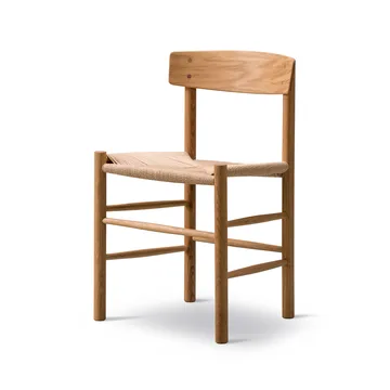 J39 chair - Oiled oak - braided natural - Fredericia Furniture